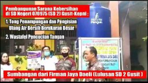 Gedung SD, Pembangunan Sarana Kebersihan & Kesehatan, Dan Komitmen Alumni