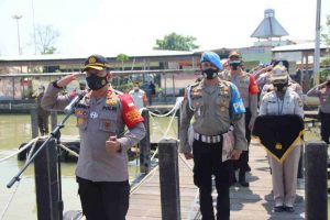 Kapolres Kepulauan Seribu Pimpin Peresmian Timsus Penindak Pelanggar Prokes Covid 19 Polres Kepulauan Seribu