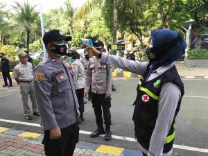 Cegah Penyebaran Covid-19, Polres Kep Seribu Terapkan Aturan Prokes