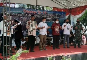 Kapolres Kepulauan Seribu Hadiri Puncak Acara Perayaan HUT Ke-19 Kabupaten Kep Seribu