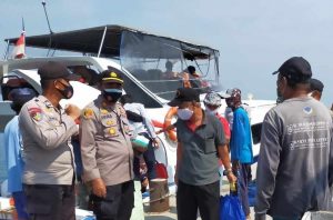 Tingkatkan Keamanan Dermaga, Kapolsek Kep Seribu Utara Lakukan Koordinasi Dengan Instansi Terkait
