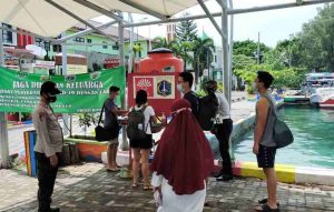 Tegakkan Prokes, Semua Dermaga Pelabuhan Di Kep Seribu Utara Diawasi Aparat