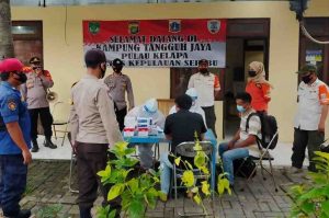 Menuju Zona Hijau, KTJ Polres Kep Seribu Terus Lakukan Rapid Tes ke Warga Pendatang