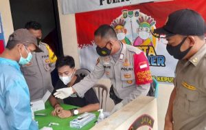 Kampung Tangguh Jaya Polres Kep Seribu Rapid Tes Gratis 28 Pendatang