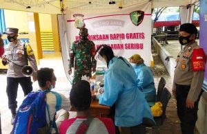 Warga Dan Wisatawan Wajib Rapid Tes Gratis Di KTJ Pulau Untung Jawa