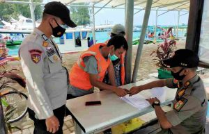 Perketat Prokes, Ops Yustisi & Rapid Tes Ke Pendatang, KTJ Pulau Pramuka Tetap Zona Hijau