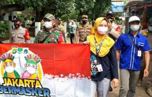 Kali ini, 3 Pilar Kep Seribu Bagikan 5800 Masker Medis Gratis Bertema “Jakarta Bermasker”