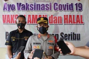 Garda Terdepan Covid19 Polres Kep Seribu Hari ini Divaksin Corona Vac Biofarma