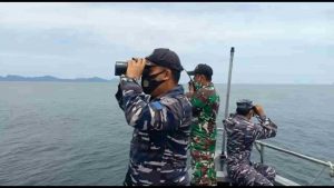 KAL MANSALAR I-2-04 LANAL SIBOLGA PERKUAT SAR GABUNGAN  PENCARIAN 4 ABK KM. MIKHEL