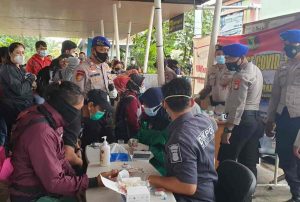 Polres Kep Seribu dan Tiga Pilar Laksanakan Tes Rapid Gratis