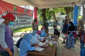 Polres Kep Seribu Laksanakan Rapid Tes di Kampung Tangguh Pulau Tidung