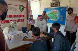 Cegah Penyebaran Covid-19 Kampung Tangguh Jaya Pulau Untung Jawa Polsek Kep Seribu Terus Adakan Tes Rapid Gratis