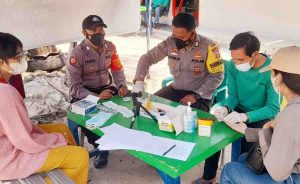 Polres Kep Seribu dan Delapan Kampung Tangguh Jaya Terus Lakukan Kegiatan Pencegahan Covud-19