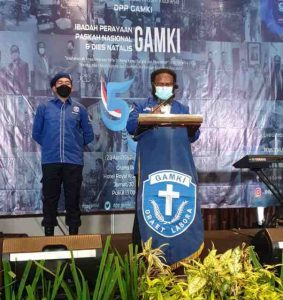 Pidato Ketua Umum DPP GAMKI, Willem Wandik S.Sos., Pada Ibadah Perayaan Paskah dan Dies Natalis GAMKI KE – 59 Tahun 2021, 30 April 2021