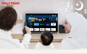 Akhir Pekan Di Rumah Saja?  Lebih Seru Dengan Smart Cinemax Soundbar Android 4K Ultra HD  Layar Lebar 55 Inci