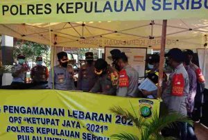 5 Pos Pengamanan Didirikan Polres Kep Seribu sebagai Pelaksanaan Operasi Ketupat Jaya 2021