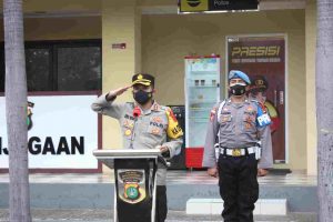 Kapolres Kep Seribu Pimpin Apel Gelar Pasukan Pengamanan Malam Takbir Idul Fitri 1442 H