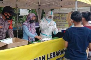 Kapolres Kep Seribu Lakukan Rapid Tes Antigen Gratis di Kep Seribu Selatan