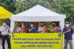 Polsek Kep Seribu Selatan Siapakan Empat Posko Antigen Gratis