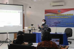 PERSONEL LANTAMAL III IKUTI SOSIALISASI PENGISIAN *E-KINERJA*