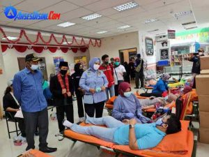 Aksi Donor Darah Marathon Kedua di Kecamatan Penjaringan, Jakut Fahira Idris Targetkan Donor 6.600 Kantong Darah di 44 Kecamatan se-DKI 