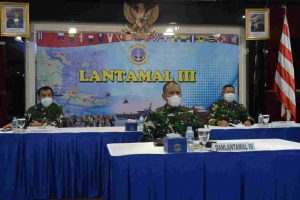 DANLANTAMAL III HADIRI TAKLIMAT AKHIR PEMERIKSAAN BPK RI SECARA VIRTUAL