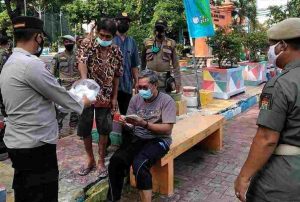 Ops Yustisi Gabungan Polsek Kep Seribu Utara di Pulau Pramuka