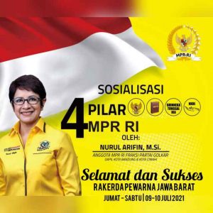 Politisi Golkar Nurul Arifin Sampaikan Ceramah di Acara Sosialisasi 4 Pilar Kebangsaan di Rakerda Pewarna Jabar