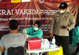 Hari ini, Gerai Vaksin Presisi Polres Kep Seribu Suntik 21 Warga Masyarakat