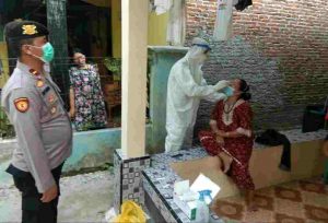 Cegah Sebaran Covid-19, KTJ Pulau Lancang Tracing Swab Antigen 12 Warga