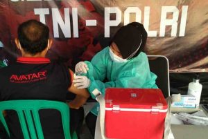 Vaksin 60 Warga, Gerai Vaksin Presisi Polres Kep Seribu Terus Gelar Suntik Vaksin