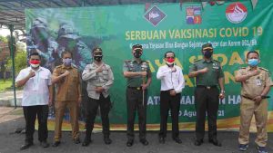 Prof. Dr. Ir. Asep Saepudin,.M.Sc Apresiasi Danrem 061/SK Gelar Serbuan Vaksinasi Bagi Pelajar di Wilayah Bogor
