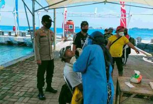 Ini Hasil Testing Swab Antigen 10 Warga di Posko KTJ Pulau Pramuka Kep Seribu Utara