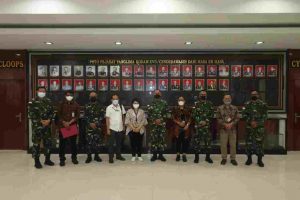 Dalam Penanganan Covid – 19 di Papua, Kodam XVII/Cenderawasih Terima Tim Lintas Kedeputian KSP