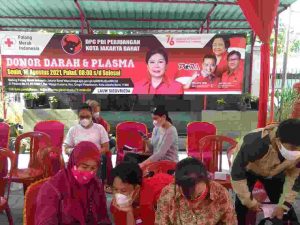 DPC PDIP Kota Jakarta Barat Kembali Gelar Donor Darah & Plasma