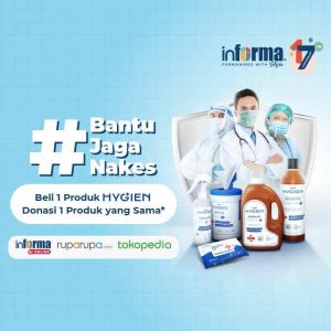 INFORMA AJAK MASYARAKAT HIDUP LEBIH BERSIH & IKUT #BantuJagaNakes MELALUI PRODUK INFORMA HYGIEN SERIES
