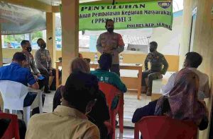 Warga Pulau Lancang Antusias Hadiri Penyuluhan PPKM Level3 oleh Polres Kep Seribu