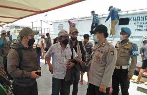 Polsek Kep Seribu Utara Ketatkan Aturan ProKes di 4 Dermaga Kedatangan