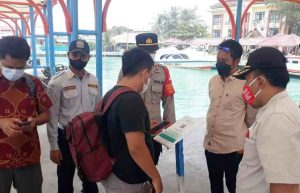 Tiba di Dermaga Kedatangan di Kep Seribu Utara, Warga Wajib Menerapkan Aturan Protokol Kesehatan