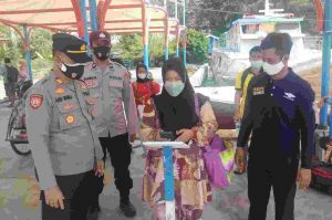 Antisipasi Arus Balik Wisatawan, Polsek Kep Seribu Utara Lakukan Pengamanan dan Pengawasan ProKes di 4 Dermaga