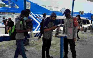 Tiba di Dermaga Kedatangan di 3 Pulau, 116 Wisatawan Diwajibkan Taat ProKes oleh Polsek Kep Seribu Utara