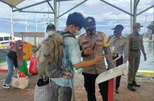 Tinggalkan Wilayah Kep Seribu Utara, 372 Wisatawan Scanning Check Out Barcode Peduli Lindungi