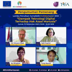 Uni Eropa, AJI dan TIFA Umumkan Pemenang Lomba Penulisan Jurnalistik EU4Wartawan 2021