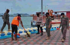 7 Pelanggar ProKes di 2 Pulau Pemukiman Disanksi Oleh Tim Ops Yustisi Gabungan Polsek Kep Seribu Utara