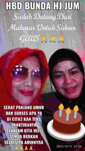 DPP GAAS Rayakan Ulang Tahun bersama Hajjah Jumirah di D – ONE Grogol Petamburan, Kota Jakarta Barat