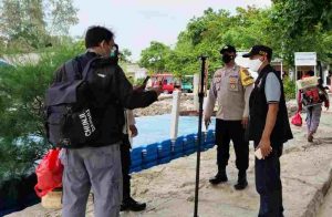 Polsek Kep Seribu Selatan, Ketatkan ProKes dan Wajibkan 30 Wisatawan Tiba di Pulau Pari Sudah Suntik Vaksin