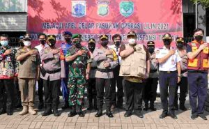 Kapolres Kepulauan Seribu Pimpin Apel Gelar Pasukan Ops Lilin Jaya-2021 Dalam Rangka Nataru