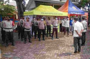 Pospam Ops Lilin Jaya -2021 Pulau Tidung Kep Seribu Selatan Giatkan Pengawasan ProKes ke Wisatawan