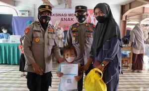 Giat Vaksinasi Merdeka Anak Di Pulau Kelapa, Capaian Vaksin Capai 90 Persen