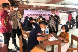 Suntik Vaksin Anak Usia 6-11 Tahun di Pulau Panggang Kep Seribu Utara, Hari ini Masuk Ke Dosis Dua